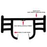 AllExtreme EXLGPN1 Stainless Steel Leg Guard Front Bike Metal Safety Crash Bar Compatible with Reborn & Meteor (Black, Thickness 1.5 Inch)