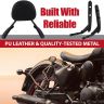 AllExtreme EXRBS01 Heavy Duty Bike Backrest Fit Passenger Rear Seat Back Support Rest Adjustable Compatible with Royal Enfield Reborn (Black)