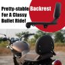 AllExtreme EXMBS01 Heavy Duty Bike Backrest Fit Passenger Rear Seat Back Support Rest Adjustable Compatible with the Royal Enfield Meteor (Black)
