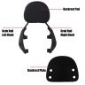 AllExtreme EXMBS01 Heavy Duty Bike Backrest Fit Passenger Rear Seat Back Support Rest Adjustable Compatible with the Royal Enfield Meteor (Black)