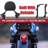 AllExtreme EXMBS01 Heavy Duty Bike Backrest Fit Passenger Rear Seat Back Support Rest Adjustable Compatible with the Royal Enfield Meteor (Black)