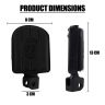 AllExtreme EXTBRE130 Bike Front & Rear Foot Rest Heavy Duty Left & Right Compatible for Royal Enfield Reborn (Black)