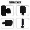 AllExtreme EXTBRE130 Bike Front & Rear Foot Rest Heavy Duty Left & Right Compatible for Royal Enfield Reborn (Black)