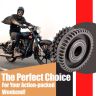 Allextreme EXSCA01 Heavy Duty Durable Self Gear Assembly Iron Material Compatible with Royal Enfield Electra, Classic & Standard (Black)