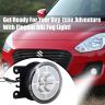 Allextreme EXSLD02 Round LED Fog light with High Low Beam Pattern Energy Efficient & Ultra Bright for All Cars (White, Pack of 2)