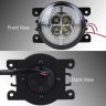 Allextreme EXSLD02 Round LED Fog light with High Low Beam Pattern Energy Efficient & Ultra Bright for All Cars (White, Pack of 2)