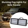 Allextreme EXBE423 24W 42 LED Fog Spotlight Strobe light Ultra Bright Driving Lamp With Mounting Brackets & 3 different Modes for Truck & Car