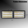 Allextreme ‎EXBE42 24W 42 LED Fog Spotlight Strobe light Ultra Bright Driving Lamp With Mounting Brackets & 3 different Modes for Truck & Car