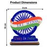 AllExtreme EXIF18 Indian Flag With Jai Hind Symbol For Office Desk, Table & Room Universal Showpiece Emblem Car Dashboard Decoration
