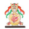 AllExtreme EXIF09 Indian Flag With Jai Hind Symbol For Office Desk, Table & Room Universal Showpiece Emblem Car Dashboard Decoration