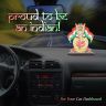 AllExtreme EXIF09 Indian Flag With Jai Hind Symbol For Office Desk, Table & Room Universal Showpiece Emblem Car Dashboard Decoration