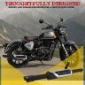 AllExtreme Heavy Duty Exhaust Silencer Modern Style Metal Iron Material with Durable & Sturdiness Compatible for Royal Enfield BS3 Model Bullet (Black)
