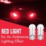 Allextreme EXRPL01 T10 LED Parking Light Super Bright Interior Pilot License Plate Dome Indicator Lamp Bulb Universal Fit for Car Bike and Motorcycle (Red)