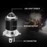 Allextreme EX1B340 LED Headlight Conversion Kit Lamp Bulb for Car, Motorcycle & Bike (White,Pack of 1)