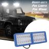 Allextreme EXBL423 24W 42 LED Fog Light Waterproof Flood Lamp with Mounting Brackets for Truck, Jeeps & Cars (White and Yellow, 2 PCs)