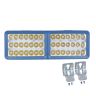 Allextreme EXBL42 24W 42 LED Fog Light Waterproof Flood Lamp with Mounting Brackets for Truck, Jeeps & Cars (White and Yellow, 1 PCs)