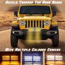 Allextreme EXBL42 24W 42 LED Fog Light Waterproof Flood Lamp with Mounting Brackets for Truck, Jeeps & Cars (White and Yellow, 1 PCs)