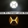 Allextreme EXFL02 10 LED Round Fog Light Waterproof Flood Lamp with Mounting Brackets for Truck, Jeeps & Cars (White & Yellow Light, 2 PCs)