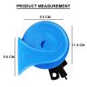AllExtreme EXEH01 Electric Horn with Siren Sound Level 12V, Low Tone & High Tone For Car, Motorcycle, SUVs & Truck (Blue, Pack of 2)