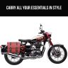Allextreme EXBSL10 Bike Saddle Bag Water Resistant, Portable, Durable, PU Leather Built Ideal for Two Wheelers & Motorcycles Traveling (Maroon)