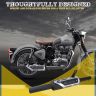 AllExtreme EXBS03 Exhaust Silencer Modern Style Metal Iron Material with Durable & Sturdiness Compatible for Royal Enfield BS3 Model Bullet (Black)