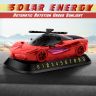 AllExtreme EXDAF02 Solar Powered Natural Aromatherapy Air Freshener Car Shape Perfume Ornament Eliminates Bad Odors Perfect For Automobiles Offices & Homes (1 Pc, Red)