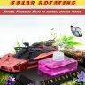 AllExtreme EXDAF02 Solar Powered Natural Aromatherapy Air Freshener Car Shape Perfume Ornament Eliminates Bad Odors Perfect For Automobiles Offices & Homes (1 Pc, Red)