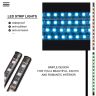 Allextreme EX12LRC4 6W 4 in 1 48 LED Lighting Kit with Car Charger, Sound Activated IR Wireless Remote Control Atmosphere Lamp (Multicolour, HHT-06)-Set of 4