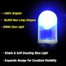 Allextreme EXBT10 Universal T10 LED Parking Light Super Bright Interior Pilot License Plate Dome Indicator Lamp Bulb for Car Bike and Motorcycle (Blue)