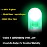 Allextreme EXGT10 Universal T10 LED Parking Light Super Bright Interior Pilot License Plate Dome Indicator Lamp Bulb for Car Bike and Motorcycle (Green)