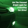 Allextreme EXGT10 Universal T10 LED Parking Light Super Bright Interior Pilot License Plate Dome Indicator Lamp Bulb for Car Bike and Motorcycle (Green)