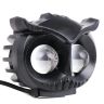 Allextreme EXS202 20W LED Owl Metal Fog Light High Brightness 2 LED Headlamp Bulb for Bikes, Motorcycles & Cars (1Pc, Yellow & White)