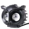 Allextreme EXS202 20W LED Owl Metal Fog Light High Brightness 2 LED Headlamp Bulb for Bikes, Motorcycles & Cars (1Pc, Yellow & White)