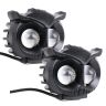 Allextreme EXS202 Owl Shape LED Fog Light for Wide Visibility High Brightness Bulb with Easy Installation for All Motorcycles (2 Pcs, 20W, Yellow & White)