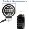 Allextreme EX27FW1 4 LED Headlight Lamp Universal Waterproof Off Road Driving CREE LED Fog Light with Mounting Brackets for Bike and Cars (27W, Blue & White, Pack of 1)