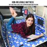 Allextreme CB-S06 Non-Inflatable Car Bed with Two Pillows Portable & Foldable Design Polyester Fabric Back Seat Sleeping Mattress & Multi Storage Organizer for Baby Kids Travel Camping Picnic (Blue)