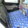 Allextreme CB-S05 Non-Inflatable Car Bed Portable & Foldable Design Polyester Fabric Back Seat Sleeping Mattress & Multi Storage Organizer for Baby Kids Travel Camping Picnic (Blue)