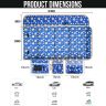 Allextreme CB-S05 Non-Inflatable Car Bed Portable & Foldable Design Polyester Fabric Back Seat Sleeping Mattress & Multi Storage Organizer for Baby Kids Travel Camping Picnic (Blue)