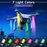 AllExtreme EXMCL01 Universal Safety Signal 7 Colours Mini USB Rechargeable Strobe Drone Lights Anti-collision LED for Helmet Bicycle Motorcycle (Pack of 1)