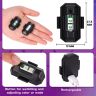 AllExtreme EXMCL01 Universal Safety Signal 7 Colours Mini USB Rechargeable Strobe Drone Lights Anti-collision LED for Helmet Bicycle Motorcycle (Pack of 1)