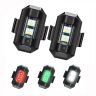 AllExtreme Aircraft Blinking Strobe LED Light Rechargeable Helmet Flashing Emergency Signal for Motorbike Bicycle Car Drones (Pack of 2)