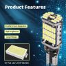 Allextreme EX45LBS Universal T10 LED Parking Light 45 SMD Bright Interior Pilot License Plate Dome Indicator Lamp Bulb for Automobiles (3W, White, 2 PCS)