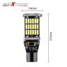Allextreme EX45LBS Universal T10 LED Parking Light 45 SMD Bright Interior Pilot License Plate Dome Indicator Lamp Bulb for Automobiles (3W, White, 2 PCS)