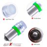 Allextreme EXDM19G BA9S LED Parking Light Super Bright 2 SMD Car Interior License Plate Wedge Dome Trunk Dashboard Bulb for Car Bike and Motorcycle (1W, Green, 2 PCS)