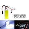 Allextreme EXSDM01 32 SMD Universal Car Interior Super Bright Roof Light Reading Dome Bulb Lamp with Festoon Holder (1.6W, White,1 Pc)