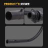 AllExtreme TBSL-133 Exhaust Silencer Bend Pipe Compatible With BS3 & BS4 Model Royal Enfield Classic, Electra & Standard 350cc & 500cc (Black)
