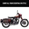 Allextreme EXBSBL2 Bike Saddle Bag Backseat for Riders Portable Waterproof PU Leather Extra Large Capacity Storage Kit Organizer Classic Look for Motorcycle (Brown)