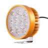 Allextreme EX24W1PW 12 LED Round Fog Light Waterproof Spot Beam Off Road Driving Lamp for Motorcycle and Cars (24W, White, 1PC)