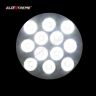 Allextreme EX24W1PW 12 LED Round Fog Light Waterproof Spot Beam Off Road Driving Lamp for Motorcycle and Cars (24W, White, 1PC)