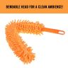 ALLEXTREME DCF-GF02 Anti Static Feather Duster Dust Cleaner Brush with Handle (Random Colour)